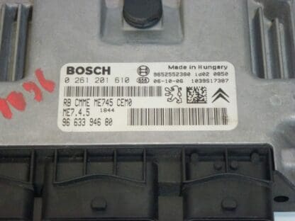 ECU Bosch ME7.4.5 0261201610 9663394680 194096